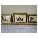Set of 3 Framed Silhouettes