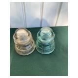 2 Glass Insulators
