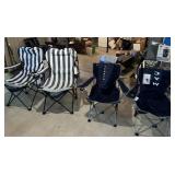 4 Camp Chairs