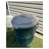 Folding Trash Can W/ Rubbermaid Top