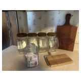 Apothecary Jars Canister Set, Cutting Boards