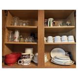 Kitchen Cupboard Contents Corelleware Set, Etc.