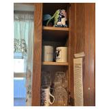 Kitchen Cupboard Contents With Coffee Cups