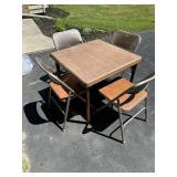 Card Table with 4 Folding Chairs