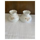 2 Glass Lamp Globes