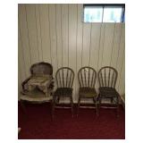 5 Wooden Chairs