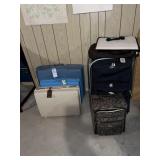 Suitcases- Hand Case + Soft w/ Luggage Stand