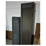 2 66"x16" Shutters, 2 52"x13" Shutters