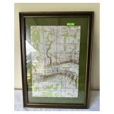 Framed Puzzel Depicting Parts of Wyoming County