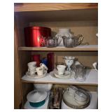 Cupboard of China Glassware