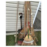 Quantity of Lawn Rakes, Hoe & Shovel