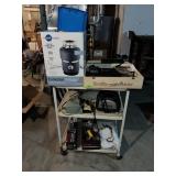 Metal Rolling Table w/ Tool Contents