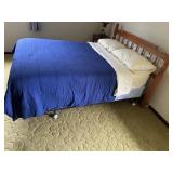 Queen Maple Head & Foot Board- Mattress & Box Sprs