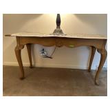 Oak Sofa Table With Queen Anne Legs