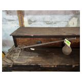 Antique Hanging Iron Steelyard Scale
