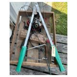 Plastic Pail W/ Turf Builder, Shears, Etc.