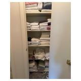 Contents Of Closet- Towels, Sheets, Curtains, Etc.
