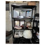 Metal Shelving with house wares