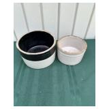 2- Small Stoneware Crocks