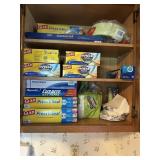 Kitchen Cupboard Contents Paper Plates, Napkins