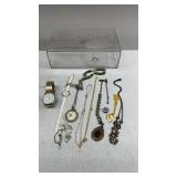 Gloria Vanderbilt Jewelry Case, With Contents