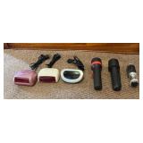3 Sm Alarm Clocks & 3 Flashlights