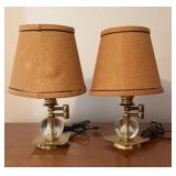 Brass Nightstand Lamps Matching