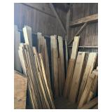 Large Quantity of Rough Cut Hickory Boards