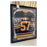 Signed Tyler Myers # 57 Framed Jersey