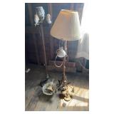 2 Vintage Standing Lamps & Lamp Parts