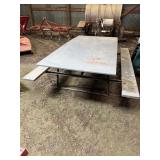 4x8 Grey Picnic Table