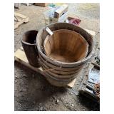 7 Baskets and Nail Keg