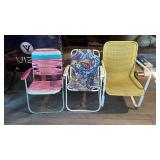 3 Folding Lawn Chairs