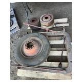 Allies Chalmers Tire Rim, Hitch, Crank, Pulleys