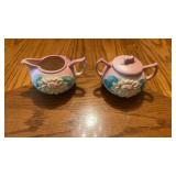 Roseville Creamer & Sugar L-19 & 20 5"