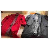 2 Silk Lined Wool Trench Coats