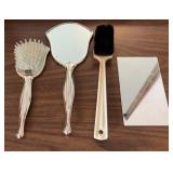 Ladies Vanity Brush and Mirror Set