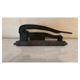 Cast Iron Antique Tobacco Plug Cutter