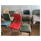 7 Office Chairs and 2 Folding Chairs