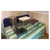 Vanity Stools, Rolling Tray Table, Garbage Can