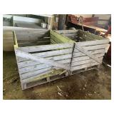 2 Wooden Pallet Crates