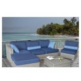 6 PC Outdoor Sofa Set W/Cushions