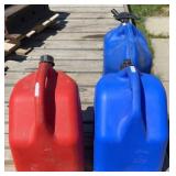 3 Plastic Fuel Cans
