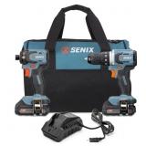 Senix 20V 1/2' Drill and 1/4' Impact Combo Kit