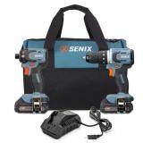 Senix 20V 1/2' Drill and 1/4' Impact Combo Kit
