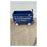Wooden Buffalo News Wagon