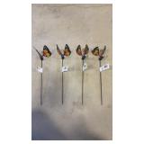 4 15' Decretive Garden/Pot Stakes (Butterflies)