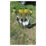 4 31' Glass Pineapple Solar Light Decorations