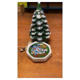Ceramic Christmas Tree and Looney Tunes Plate