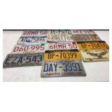 13 License Plates